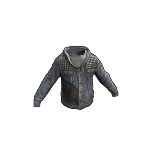 Denim Studded Hoodie