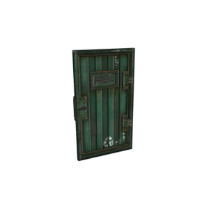 Green Armored Container Door