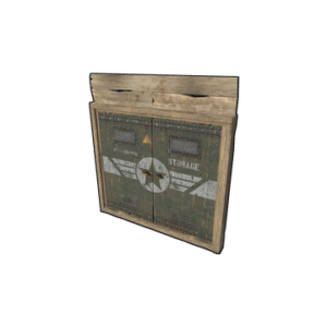 Military Storage Wooden Double Door