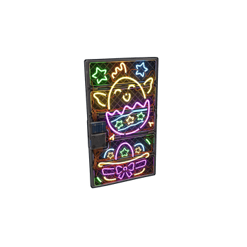 Neon Rise Sheet Metal Door