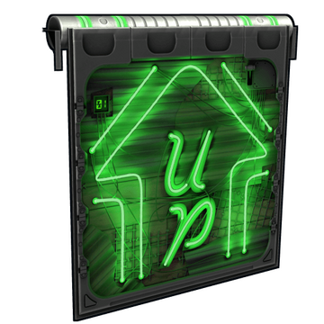 Neon Up Garage Door