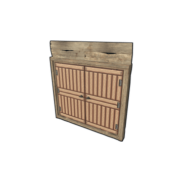 Pixel Wooden Double Door