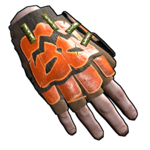 Pumpkin Roadsign Gloves