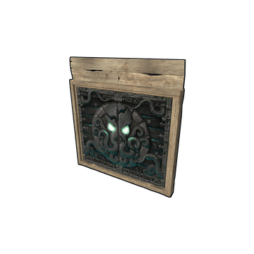 Tomb Of The Octopus Wooden Double Door